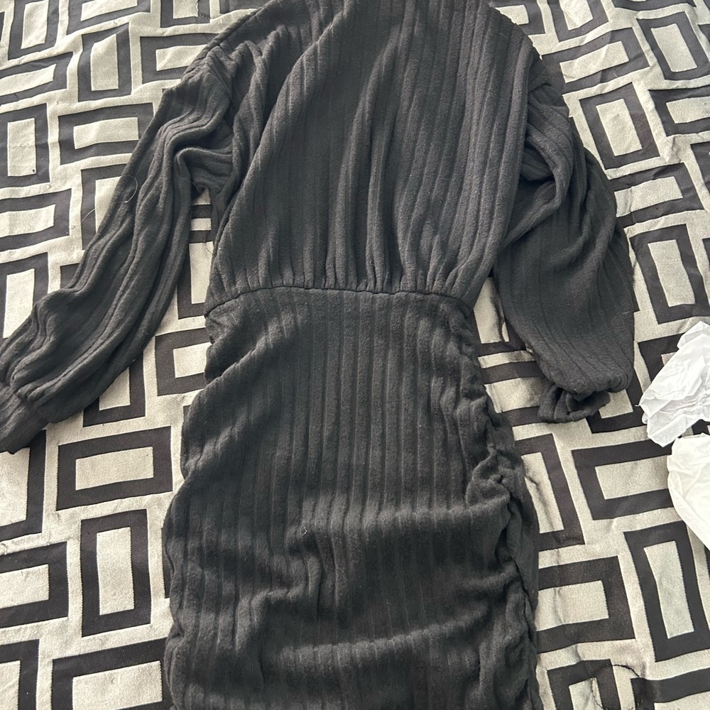 Black sweater dress